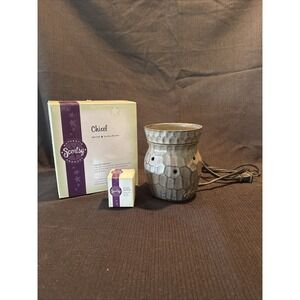 SCENTSY Chisel Wax Warmer Mid size MSW-CHSL Gray 5” tall